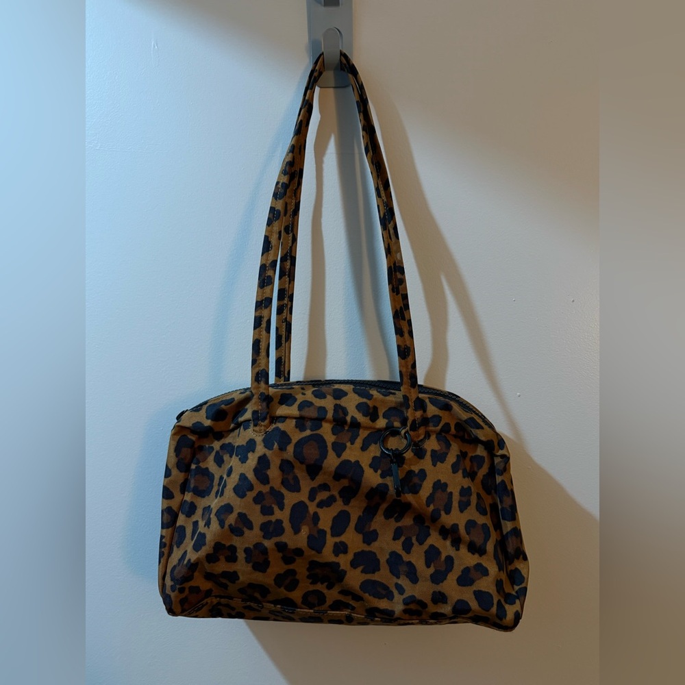 Baggu Leopard Print bowler bag